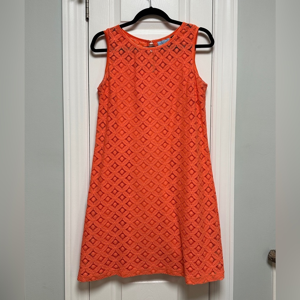 Cynthia Rowley Salmon Sleeveless Dress